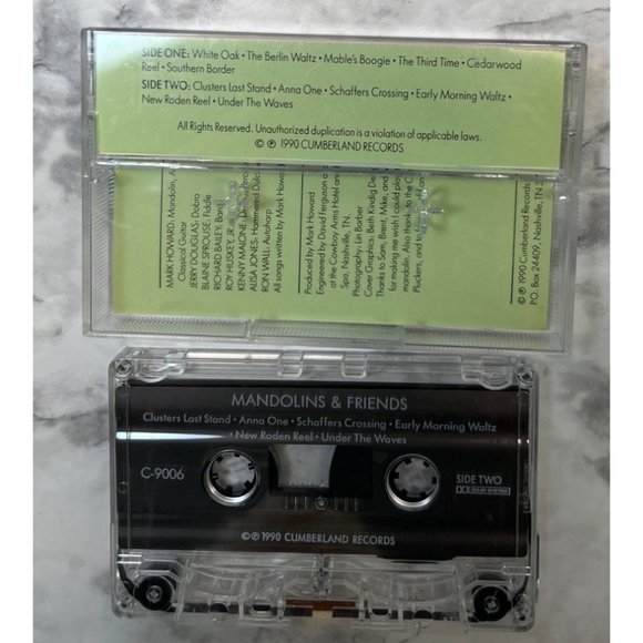 Mark Howard Mandolins & Friends Country Bluegrass Cassette Tape 1990 - Picture 3 of 4